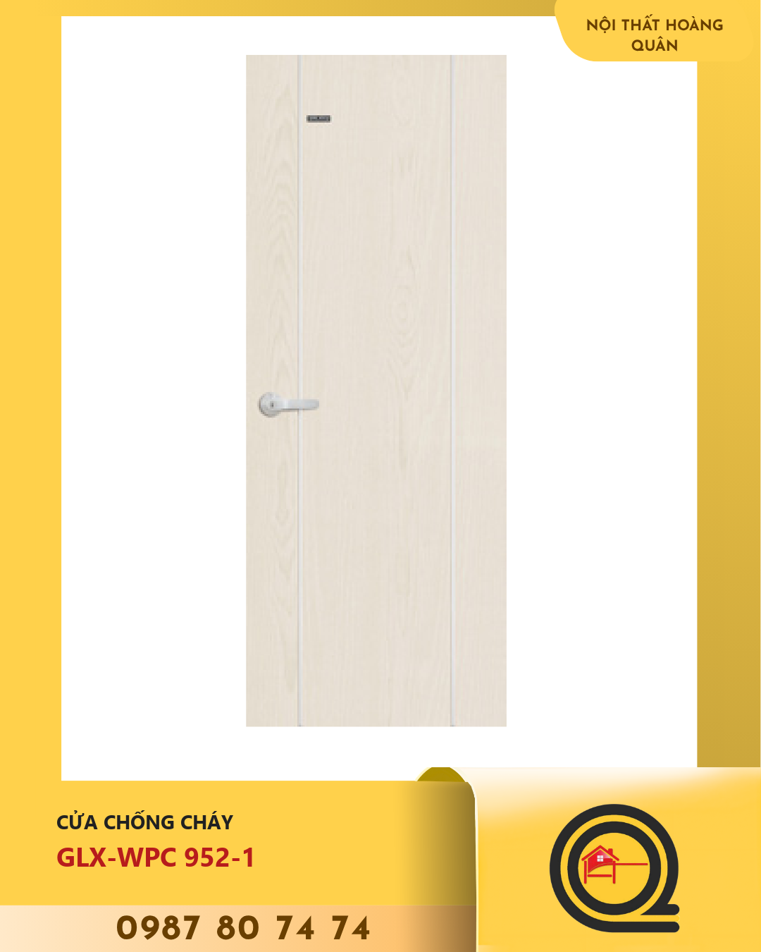 Cửa Nhựa Gỗ WPC GLX-WPC 952-1